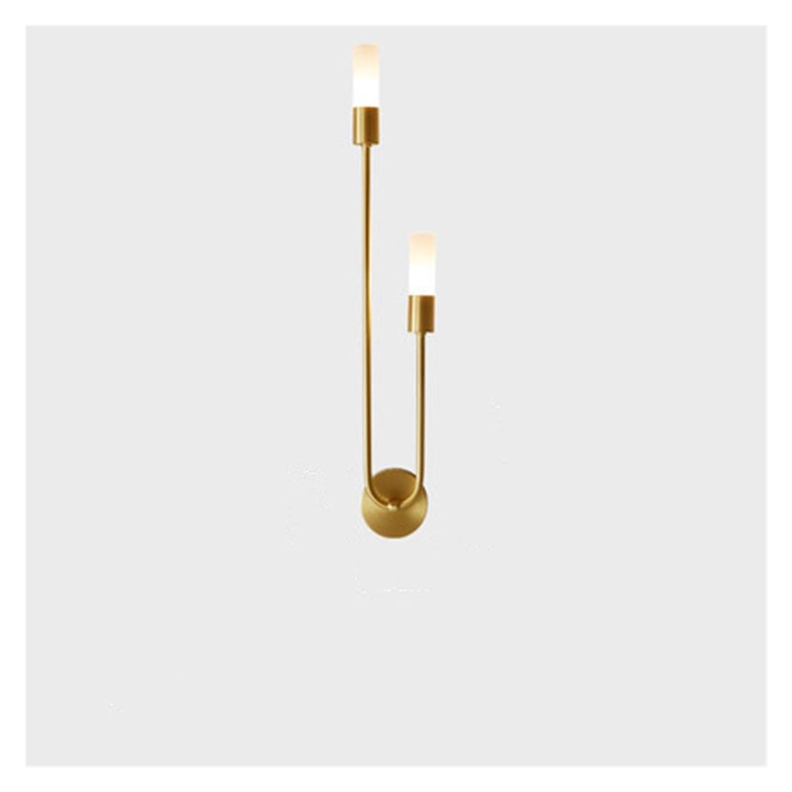Prettiee LED Wall Lamps Modern Long Strip Copper Wall Sconce Compatible with Bedroom Bathroom Mirror Decor Living Room Corridor Light Fixture,wall sconce (Copper right)