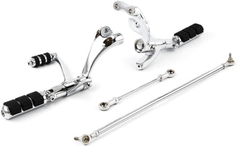 Chrome Forward Controls Kit Pegs Levers Linkages (Complete Kit Pegs Levers Linkage) (Steel),Send goods from local warehouse,fast delivery