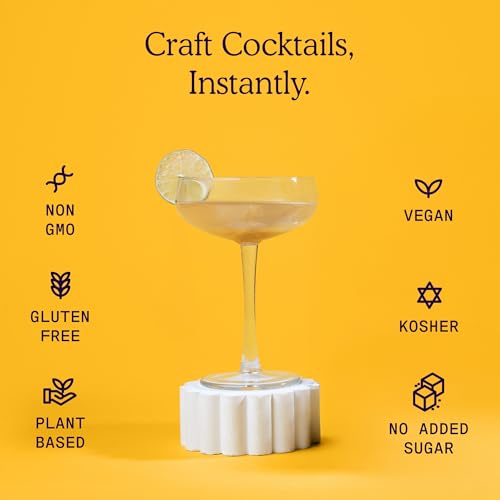 Image of SAYSO Skinny Margarita Cocktail Sticks | Craft Cocktail or Mocktail in 1 Min, Just Add Water + Spirits (0g Sugar, 15 Calories, Vegan, Gluten-Free, Kosher, Non-GMO), 8 Single-Serve Mixers