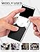 Padike Professional Business Card Holder PU Leather Business Card Case Name Card Holder Slim Metal Pocket Card Holder with Magnetic Shut (Black)