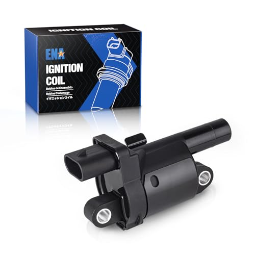 ENA Round Ignition Coil Pack Compatible with Chevy GMC Silverado Express Suburban Tahoe Corvette Yukon Sierra Savana SS SSR 2008 2009 2010 2011 2012 2013 2014 2015 2016 2017 5.3 V8 Coils for UF414