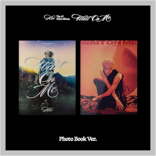 E'XO KAI Wait On Me 4th Mini Album with Tracking Sealed (Photobook Set(Driver+Ruler)) + Extra photocards