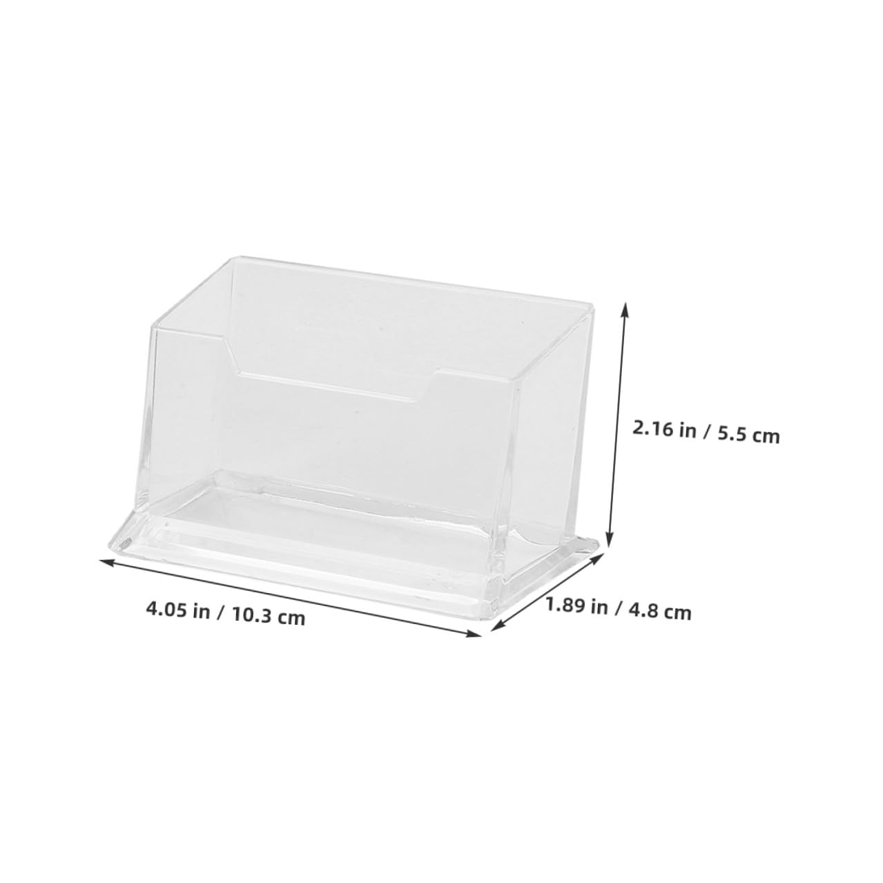 Vitrina para Tarjetas de Visita Transparente Abs 10 Piezas | Minimalista, Mantenimiento Sencillo, para Reuniones y Espacios Profesionales