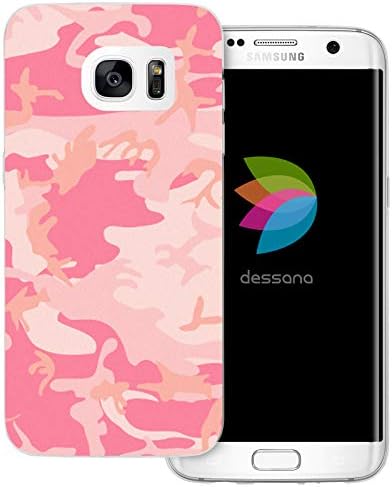 dessana Camouflage Transparent Protective Case Phone Cover for Samsung Galaxy S9 Plus Army Pattern Pink