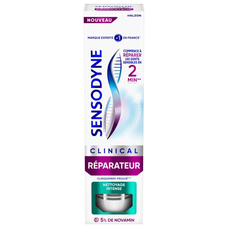 Sensodyne dentifrice professional réparateur action immédiate et texture micro-mousse 75ml