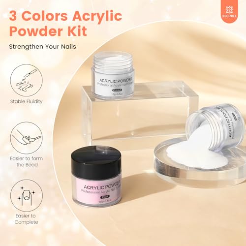 Kit de uñas profesional para principiantes con acrílicos y práctica miniatura 5