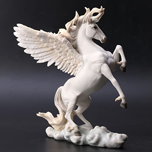 Escultura de resina Veronese Design Pegaso alzado 11in miniatura 3