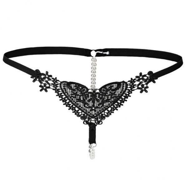 merishopp 4xWomens Thin Lacy Pearls Hollowed Out Panties Black|Clothing, Shoes & Accessories | Womens Clothing |Sleep | Panties-picture-45