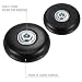 Luggage Wheels Replacement 40x18mm Rubber Mute Casters Pack of 4