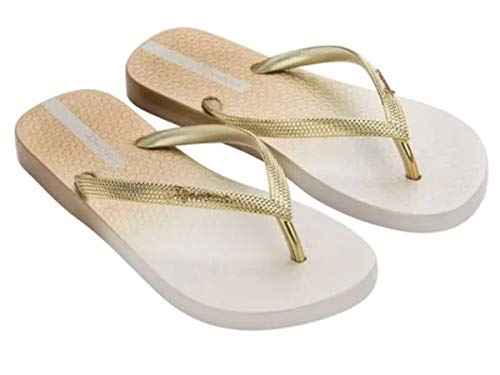 Slide Ipanema Blush Feminino Bege/Bege Metalizado 37/38