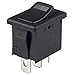 E-Switch R1966ABLKBLKEFYEL Switch Rocker