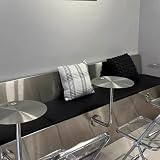 Floating desk,Stainless Steel Wall Mounted Side Table,Booth table,Wall-mounted stainless steel small round,wall-mounted,booth,for Cafe,Indoor/Outdoor(30cm/11.8in)