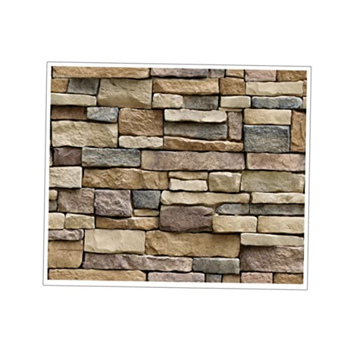 Gadpiparty Papel Tapiz Adhesivo De Pared De Pvc Efecto Ladrillo y Piedra, Autoadhesivo, Resistente a Polillas, Decoración Para Sala De Estar y Dormitorio, Tamaño 45x100 Cm, Uso Prolongado