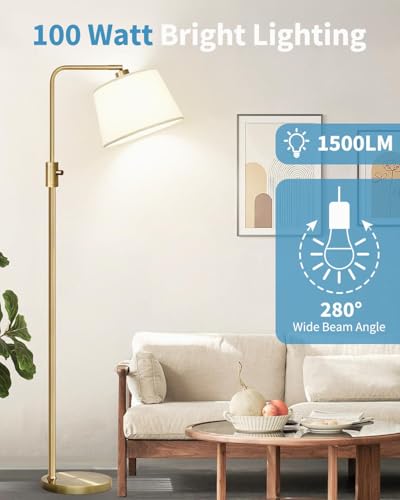 Image of TJOY 12 Pack LED Light Bulbs, 100 Watt Equivalent A19, Cool White 4000K | 15W 1500 Lumens Neutral White Lightbulbs, Non Dimmable Energy Saving Lamp for Home Bedroom Kitchen Indoor