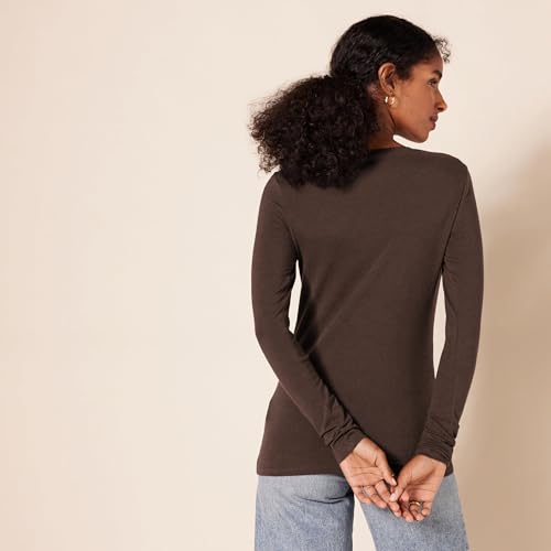 Image of Amazon Essentials Women's Regular-Fit Long-Sleeve Crewneck T-Shirt (Available in Plus Size)