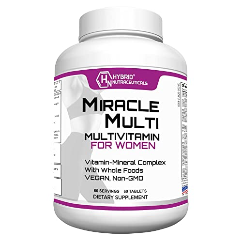 MiracleMulti Performance Blend, Best Multivitamin for Women, Vitamin and Mineral Supplement with Probiotics Superfood Enzyme Blend for Optimized Heart, Stamina, Energy, Non-GMO, 60 Day Supply
