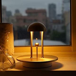 AGM Table Lamp, Desk Lamp Bell Design Night Lamp, 2000mAh Rechargeable Touch Sensor Modern Desk Mood Lamp for Bedroom, Living Room, Dining's Room, Office, Resturant