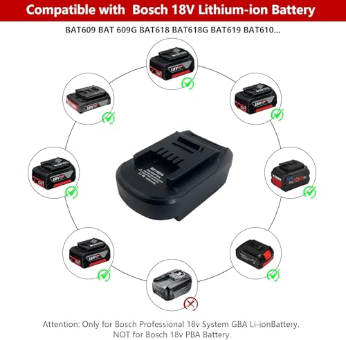 Adapter für Einhell 18V PXC Werkzeuge zu für Bosch GBA Akku, für Bosch Professional 18V System GBA Akku Arbeit für Einhell Power X-Change Werkzeug - BS18EIN Konverter