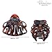Parcelona French Octopus Large Wide Tortoise Shell Celluloid Acetate Jaw Hair Claw Clip for Women