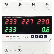 Automatic Transmission Switch Under/Surge Protection with Phase Selector Switch ATS, Continuous Power at Current Limiter, 63A