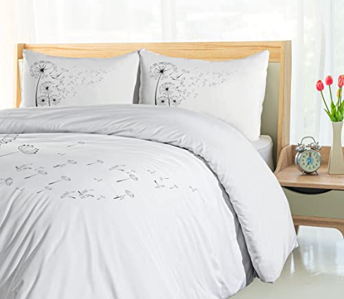 Ambesonne NEV_52119_QUEEN Dandelion Duvet Cover Set thumb #3