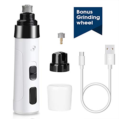 Casfuy Lime à Ongles Pour Chien à 6 Vitesses – Le Plus Récent Broyeur à Ongles Pour Animaux De Compagnie Amélioré, Super Silencieux, Rechargeable, électrique Pour Chien