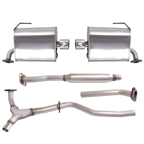 ZHRUIHAN Exhaust Resonator Muffler Pipe System Replacement kit