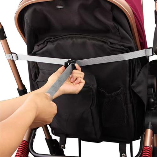 Image of Baby Stroller Seat Position Adjustment Strap with Spring Loaded Lock Buckle Nylon Backrest Support Tension Straps Adjuster for Travel Strollers Jogger Stroller Pram Stroller Pushchair