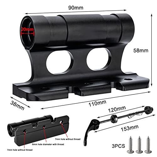 Bike Fork Mount Versatile Bike Block: Aluminum Alloy Bicycle Front Fork with Adapters, Screws and Straps, Quick Release Fork, Universal Bike Block Fork Mount for Truck, Trailer, Bikes Racks