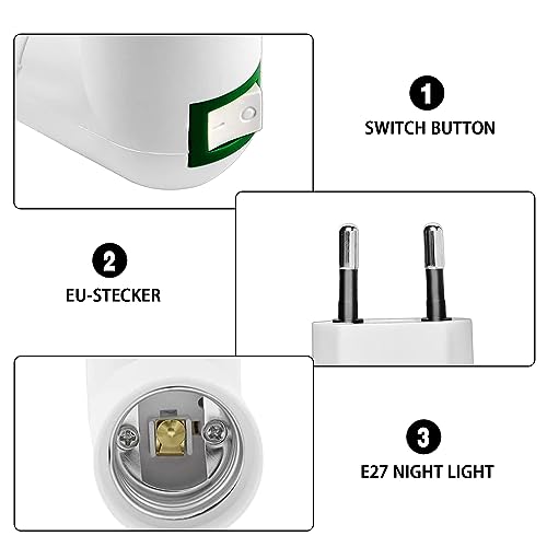 ZIOYA Portalampada E27 4 Pezzi Porta Lampadina con...