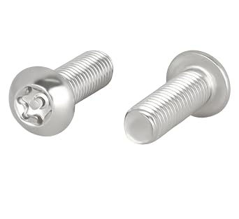 M4x850pcs Torx Security Machine Screws - Stainless Steel, Tamper-Resistant, Button Head Screws,Anti-Theft Bolts for License Plates,with Column