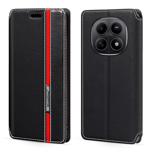 Shantime �N���V�b�N�X�g���C�v���U�[���P�[�X Xiaomi Redmi Note 15 SE 5G �Ƃ̌݊������� �B���}�O�l�b�g �J�[�h���[ �R���g���X�g�z�F�f�U�C��(�u���b�N)