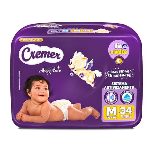 Fralda Cremer Econômica M 34 Unidades