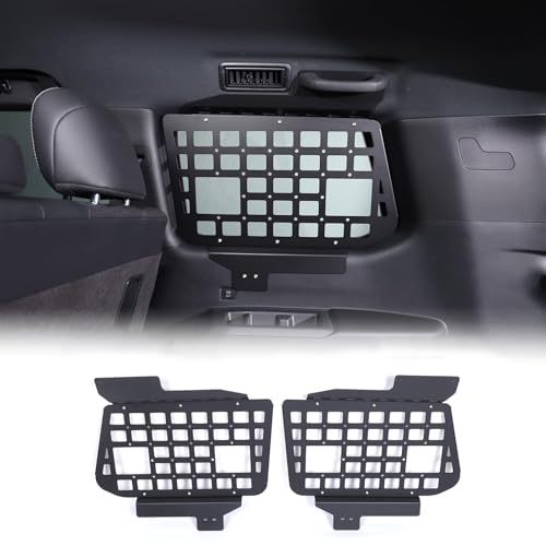 Heutamo Trunk Side Window Storage Molle Panel Compatible with Toyota Land Cruiser 250 Prado J250 LC250 2024 2025 Accessories, Rear Window Cargo Storage Racks Panel Organizer, 2Pcs