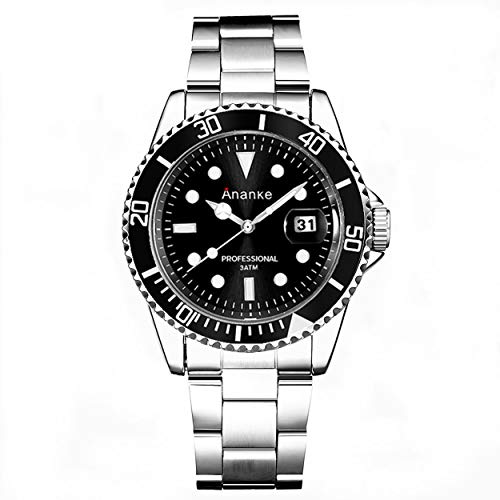 Losenlli Ananke Top Marca Hombre Relojes Casual Relojes de Cuarzo Hombres Acero Inoxidable Impermeable Moda Exquisita Mano de Obra