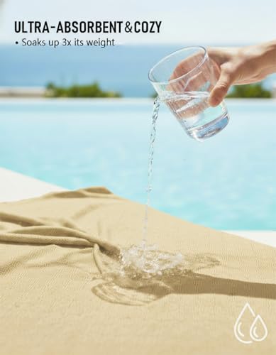 Image of Yongoes Oversized Turkish Beach Towel Blanket Cotton Giant XL Sandproof Towels Huge Linen XXL Extra Large Big Throw Quilt Blankets for Adults Cloud Travel Camping Glamping Accessories Essentials