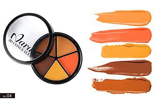 Pure Vie Professional 5 Colors Cream Concealer Camouflage Makeup Palette Contouring Kit #4