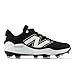 New Balance Men's Fresh Foam 3000 V7 Molded Baseball Shoe, Black/White, 6.5 M