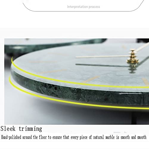 Horloge de pendule 10 pouces en marbre vert pour une maison chaleureuse