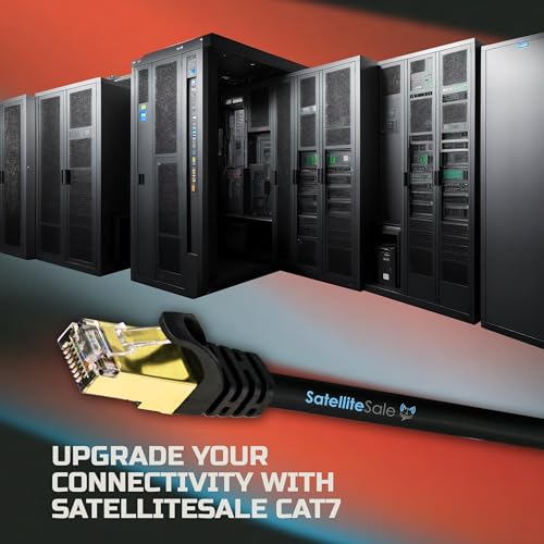 Cable Ethernet RJ45 Cat-7 6 pies Negro miniatura 6