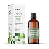 TERPENIC - Aceite Esencial de Petitgrain, Naranjo Amargo (Citrus aurantium var. amara) - BIO - 100 ml - Uso Oral - Aroma fresco, verde y cítrico con notas suaves y equilibrantes