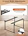 YEEZOO Parallel Bars for Physical Therapy 6FT, Adjustable Height & Width Walking Assist bar for Rehabilitation & Walking Balance Issues(6ft/183cm)