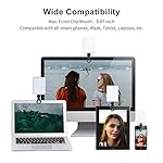 Newmowa 60 LED High Power Rechargeable Clip Fill Video Conference Light with Front & Back Clip, Adjusted 3 Light Modes for Phone, iPhone, Android, iPad, Laptop, for Makeup, TikTok, Selfie, Vlog - Image 2