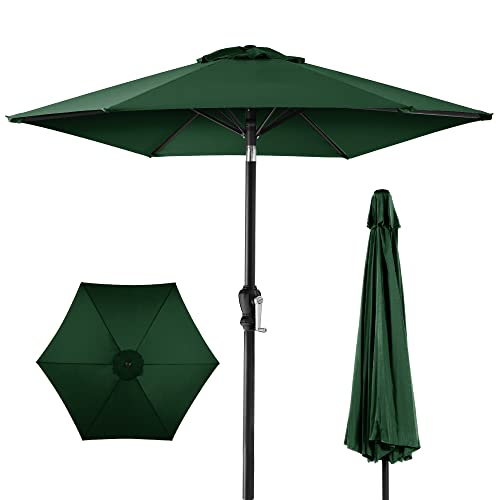 Best Choice Products 7.5ft Heavy-Duty Round Outdoor Market Table Patio Umbrella w/Steel...