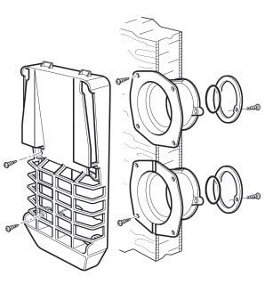 Truma Kit Ventouse Court AKW2 pour Chauffage S2200 - Poêle Moderne Intérieur - Ecran de sécurité, outils de cheminée inclus