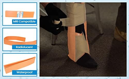 Primacare IS-5272 72" Padded Aluminum Splint for Hands, Legs, Fractured Limbs, Nose, Ankle or Braces, Universal Waterproof Medical Tactical Splints for First Aid and Emergency Support, Orange image 5 of 5 B008UQ8QES