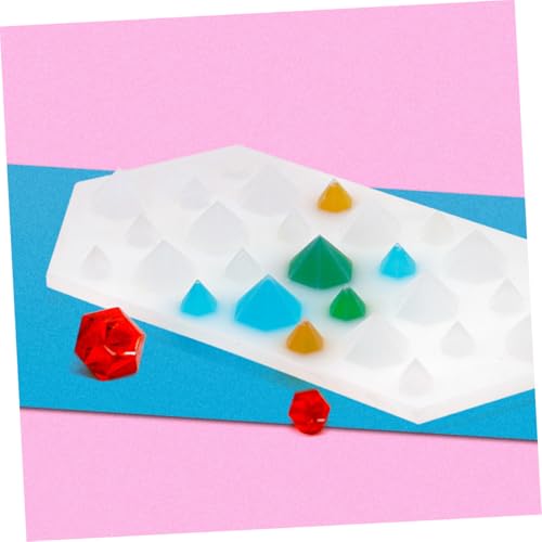 Molde para cubos de hielo silicona forma diamante miniatura 4