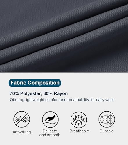 Image of Dreammonkey 4T-20Years Boys Flat Front Dress Pants Uniform Pants Adjustable Waistband for Toddler to Youth with Pockets