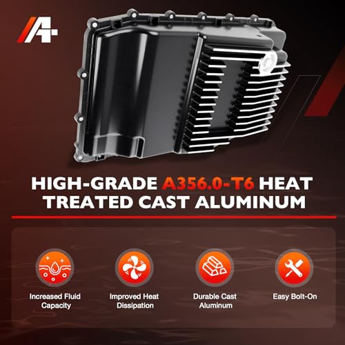 10R80 Cast Aluminum Transmission Oil Pan Heavy-Duty Compatible with Ford F-150, Explorer, Mustang, Expedition, Ranger, Bronco 2017-2025 & Lincoln Navigator 2018-2025- Replaces 328053110 by ATRACYPART - Image 5