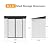 6 x 4 FT Storage Shed, Metal Sheds & Outdoor Storage with Sloping Roof and Lockable Door, Outdoor Shed for Backyard Garden Patio and Lawn,White